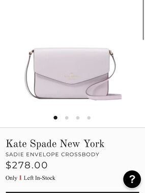 NEW KATE SPADE SADIE ENVELOPE MINI CROSSBODY